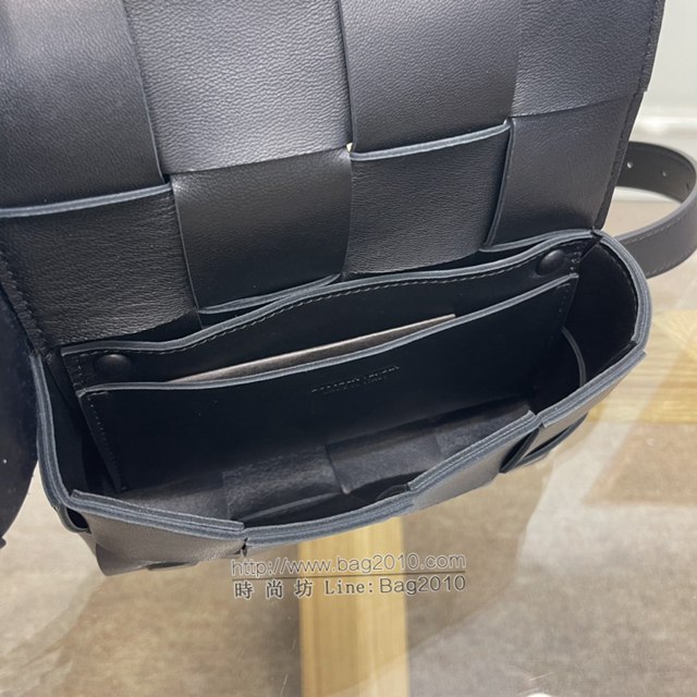 Bottega veneta高端女包 KF0015黑色 寶緹嘉CAEESTTE腰包 BV經典款手工編織手包腰包胸包斜挎包  gxz1205